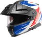 Schuberth E2 Explorer, casque modulable, bleu/rouge/blanc, taille S (55)