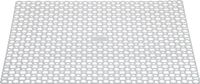 Whitefurze Tapis d'évier/tapis d'évier - blanc - plastique - 35 x 35 cm - tapis égouttoir
