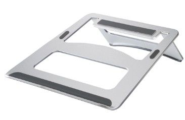 Hama Notebook Stand - Aluminum - Silver - Up to 15.4"