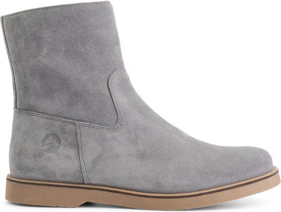 Travelin' Vivienne Dames - Enkellaarsjes - Suede - Grijs