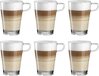 Leonardo Senso Latte Macchiato Glazen - 6 stuks