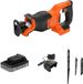 BLACK+DECKER 18V Brushless Reciprozaag met 3 Accessoires (met 2x 2.5Ah Accu en lader) - BLCR78E1-QW