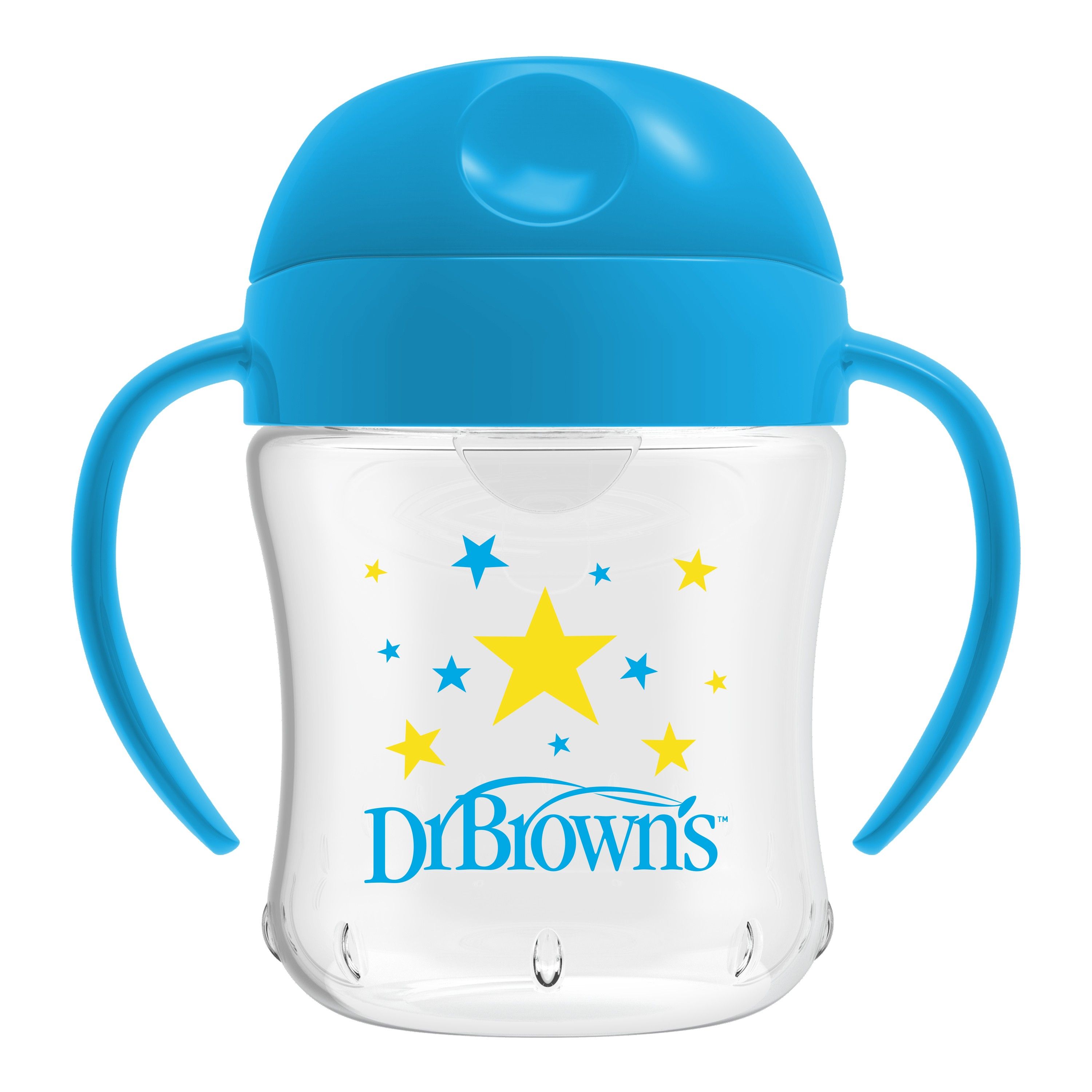 Dr. Brown's drink tuitbeker zachte tuit 180 ml blauw