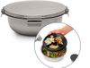 Brabantia Make & Take salade lunchbox 1,3 liter - RVS - Matt Steel