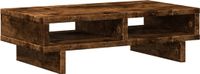 vidaXL Monitorstandaard 50x27x15 cm bewerkt hout gerookt eikenkleurig