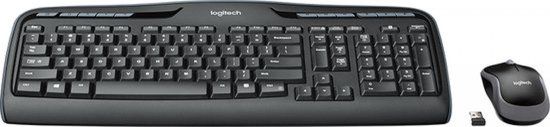 Logitech Wireless Combo MK330 Toetsenbord en Muis Zwart QWERTY Engels