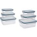 SILVERCREST® Set de 6 boîtes de conservation (rectangulaire)
