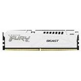 Kingston FURY Beast - DDR5 - pakket - 32 GB: 2 x 16 GB - DIMM 288-PIN - 5600 MT/s / PC5-44800 - CL40 - 1.25 V - niet-gebufferd - on-die ECC - wit