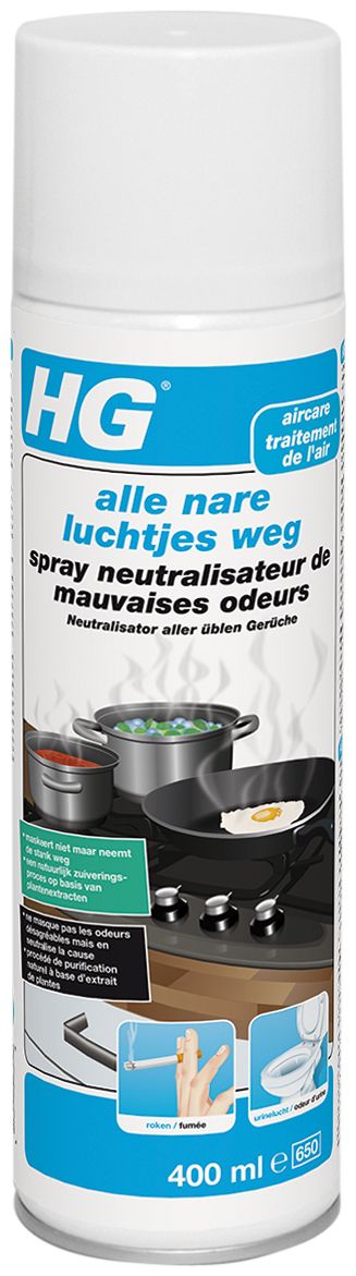 HG tegen nare luchtjes spray 400ml