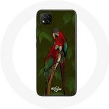 Maniacase Etui voor Xiaomi Redmi 9C Pionus Parrot Red