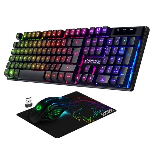 EMPIRE GAMING Armor RF800 Wireless Gaming Tastatur und Maus Set QWERTZ (DE-Layout)