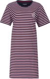 Irresistible Dames Nachthemd - Gestreept - Donker Blauw - Maat M