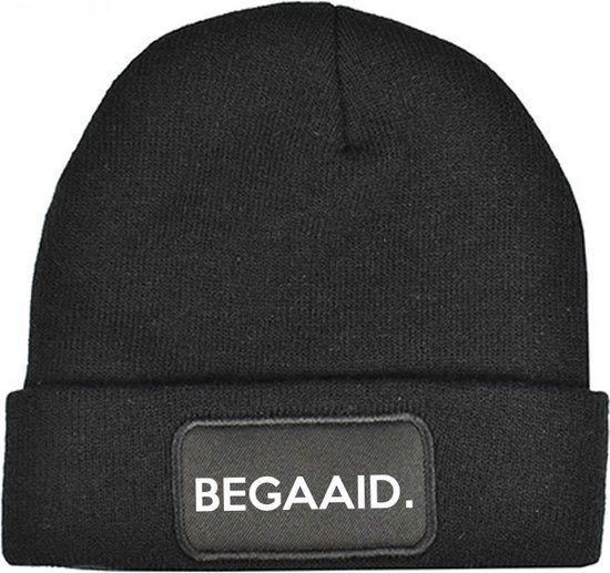 Sol's Begaaid Beanie - Zwart - One size