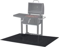Merkloos Vloermat voor buiten - Antislip BBQ mat - Geschikt voor wasmachine - Afmetingen: 120 x 80 x 8 cm - Antraciet