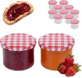Merkloos Relaxdays Weckpotten - set van 12 - 220 ml - glas