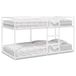 VidaXL Stapelbed zonder matras 90x200 cm staal wit