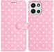 Selected by GSMpunt.nl Hoesje Geschikt voor OnePlus Nord 6 | Polka Dot Wallet Book Case | Portemonnee Hoesje | 3 Pasjes | Magneetsluiting | Stand Functie | Roze