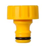 Hozelock Metalen buitenkraanaansluiting 3/4" - Geel/Oranje