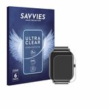 Savvies Screenprotector voor Haulvean Smartwatch 1.85" - Folie Beschermfolie transparant 6 Stuks