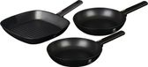 Berlinger Haus BH-7096 - set de 3 casseroles - Noir