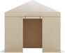 Vevor Winterhoes, Geschikt voor 3,05 X 3,05 M Prieel, Vervangende Hoes met Zijwanden en Gaasramen, Pe-Materiaal, Beige Luifel + Beige Bevestigingen