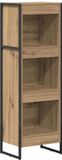 vidaXL Boekenkast Bewerkt hout Ambachtelijk Eiken 40 x 30 x 121 cm
