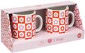 ATMOSPHERA CREATEUR D'INTERIEUR Set van 2 mokken met bloemenmotief CHA CHA POP