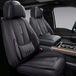 NS YOLO Lederen autostoelhoezen, volledige set, kunstleder, auto-voertuig, kussenhoes, universele pasvorm voor auto's, SUV's, pick-up truck in auto-interieuraccessoires (zwart)