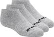 Skechers 3pk Unisex Non Terry No Show Sokken Grijs Maat 39-42