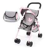 Poppenwagen Bayer Design Poppenwagen met zonnekap, geïntegreerde mand, tas