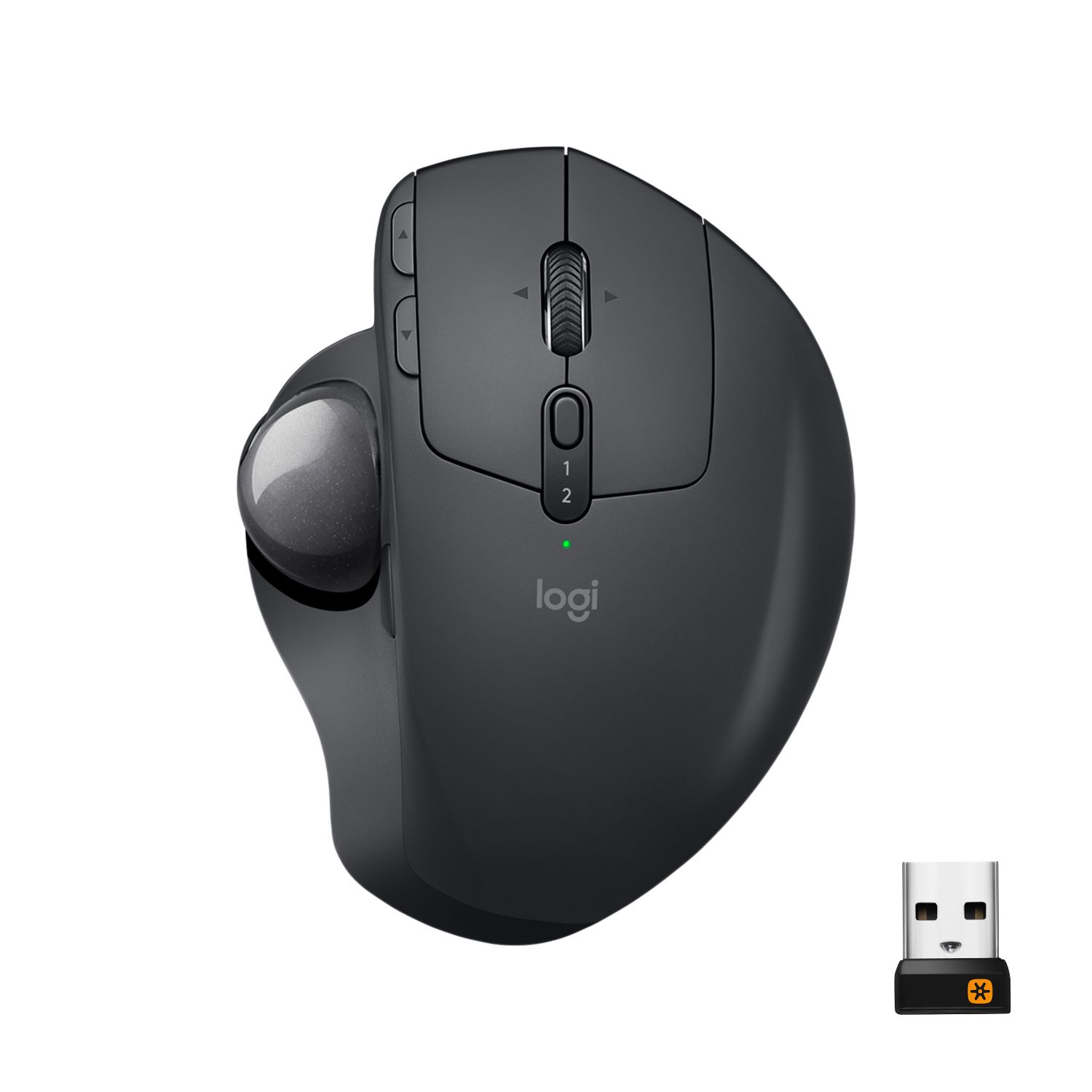 Logitech MX Ergo - Draadloze Trackball Muis - Office - RF Wireless + Bluetooth - 440 DPI - Zwart