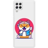 Samsung Galaxy A22 Shiba ninja Verstevigd hoesje met sublimatie bedrukking