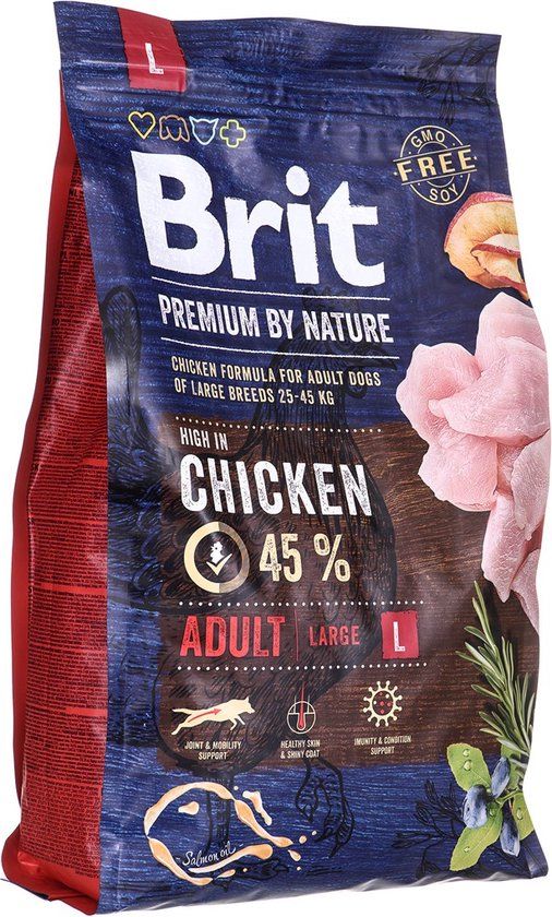 Brit Premium by Nature Adult L - droogvoer voor hond - 3kg