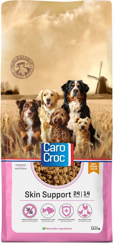 Carocroc Skin Support Gevogelte & Vis & Rijst - 12.5 kg