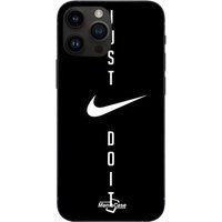 Nike Iphone 15 Pro Max logo Just do it fond noir Maniacase