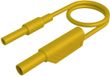 SKS Hirschmann MAL S WS-B 25/2,5 ge Veiligheidsmeetsnoer 4mm-veiligheidsbus 4mm-veiligheidsstekker, stapelbaar 25 cm Geel