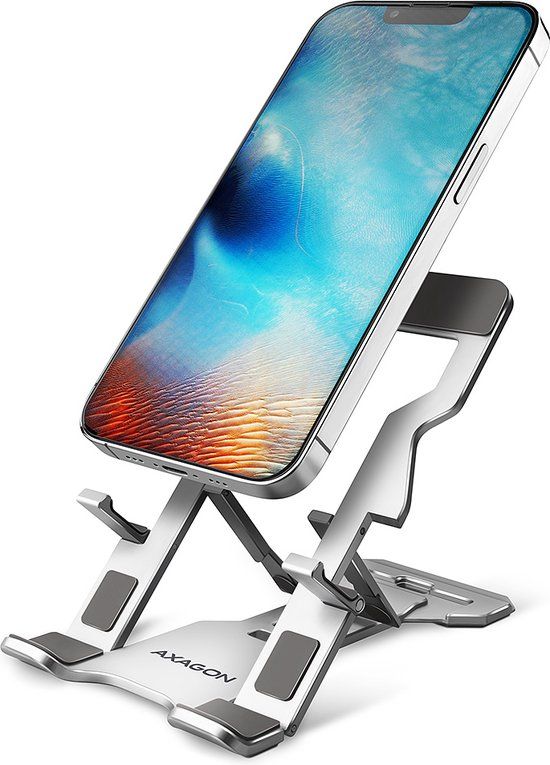 AXAGON STND-M ALU Stand for 4 - 10.5" Phones/Tablets - Silver