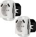 REV Ritter 2x prises Schuko avec 2x USB & protection enfants, blanc 250V