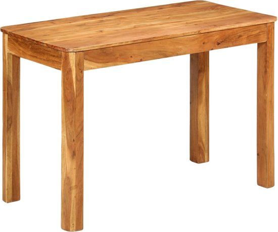 vidaXL Eettafel 110x55x76 cm massief acaciahout