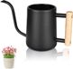 Famanu Mini-arrosoir en métal, 1 litre, noir