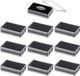 Merkloos / Sans marque Impact Life 12pcs Plastic Gemstone Opbergdozen