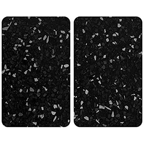 WENKO Fornuisafdekplaat Universal Terrazzo - Set van 2 - 30 x 52 cm