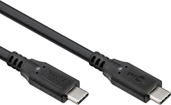 Goobay USB-C Kabel - USB4 Gen 2 - 100W laden - Pro - 2 meter - Zwart