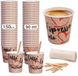 Caffetti Set van 150 koffieglazen 3 oz + 150 pallets
