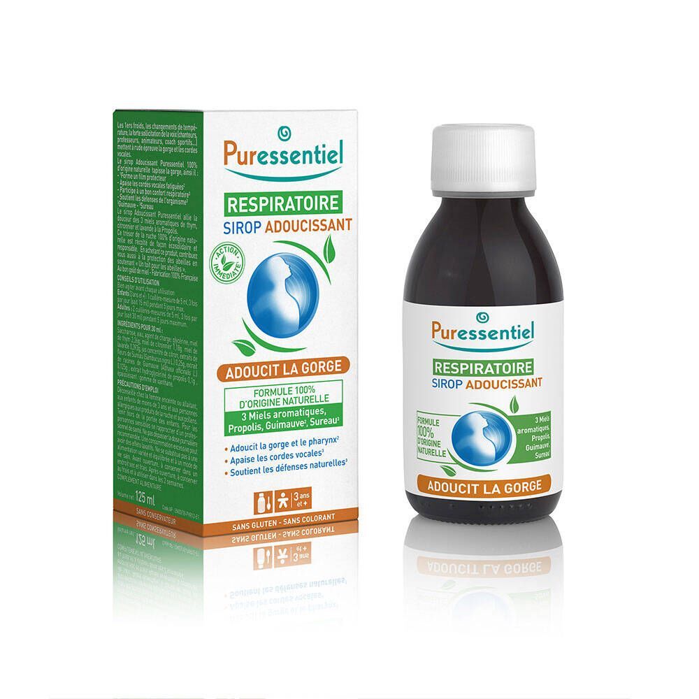 Puressentiel Puressentiel Ademhaling Verzachtende Siroop met 3 Honingsmaken 125 ml