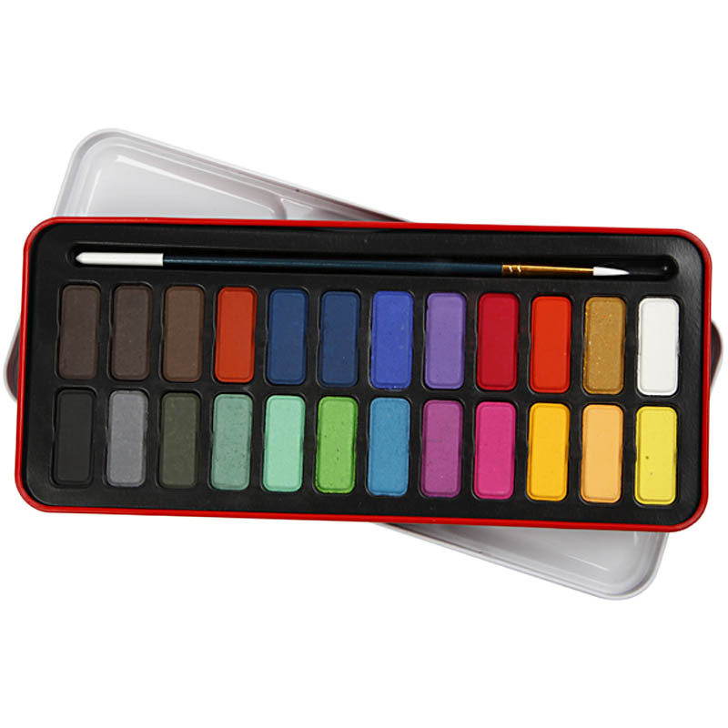 Colortime Colortime Aquarelverf  Set 24-Kleur