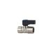 RIEGLER 103322-371.104 Mini kogelkraan, draaigreep, messing vernikkeld, G 1/2 IG, 1 stuk