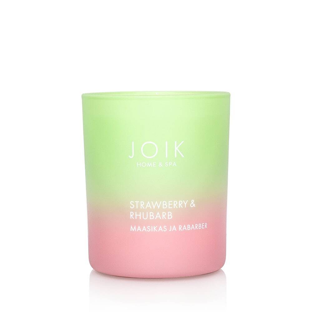 Joik Vegan Geurkaars Strawberry & Rhubarb 150