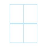 Herlitz 11296621 kantooretiketten, 40 x 55 mm, 6 vellen 4 stuks