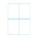 Herlitz 11296621 kantooretiketten, 40 x 55 mm, 6 vellen 4 stuks